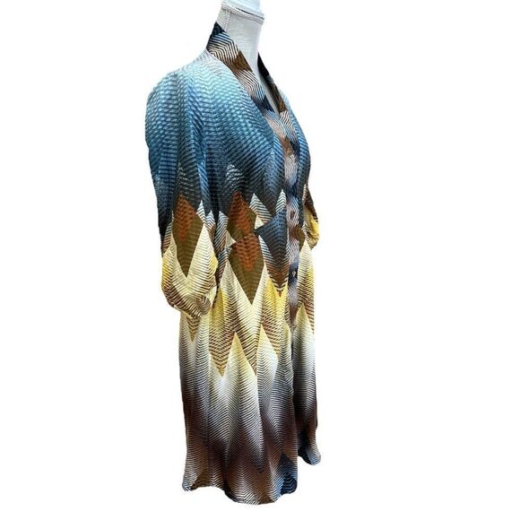 Matrushka Construction Abstract Arrows Veronica Lake Dress Size M/L - Picture 2 of 6